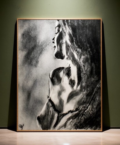 Looking back giclée - fine, art