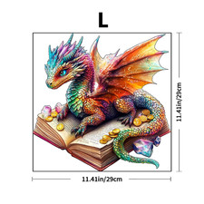 3D Dragon Wooden Puzzle - Brain Teaser with Irregular Animal Shapes, Stress Reli