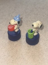 Vintage Snoopy Pepsi Twist Bottle Caps, Night Cap And Keep Clean Japan Import