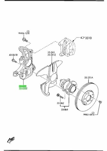 Oem steering knuckle set - knuckle, r&l