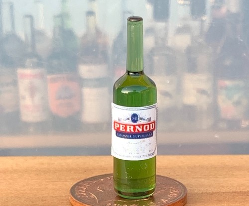 Dolls house pernod label a - house,