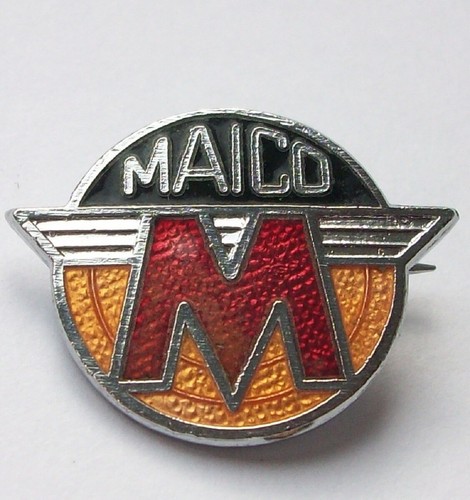 Maico enamel lapel pin - maico,