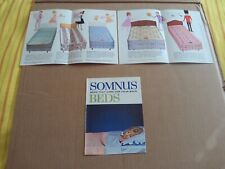 Somnus Beds two vintage magazine supplements advertisements