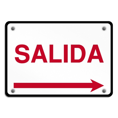 Aluminum horizontal metal sign - metal,