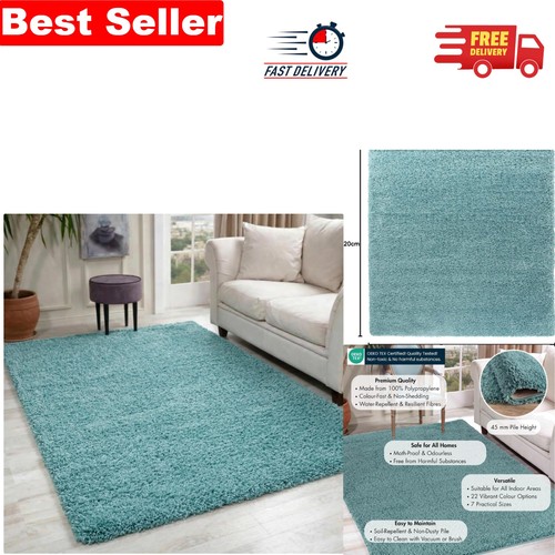 High pile shaggy rug - high,