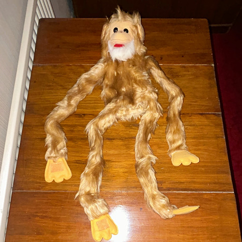 Large brown plush monkey - large,