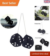 Fluffy black dice for - for,