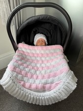Hand Knitted Baby Car Seat