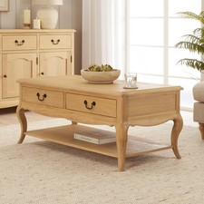 Coffee table with shelf - coffee, 2