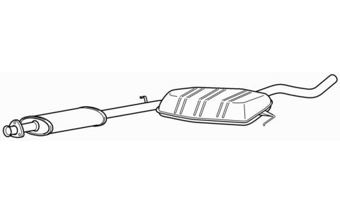 Quality centre exhaust middle - quality,