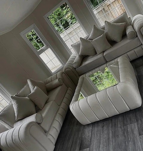 Oyster lined fabric sofa 3 - oyster,