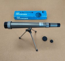 Vintage Japan 10–30×30 Zoom Telescope with Tripod & Box