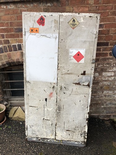 Vintage steel metal - metal, door