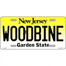 Woodbine New Jersey Metal Sign