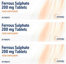 3 x FERROUS SULPHATE 200mg