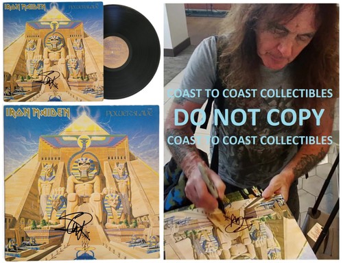 Steve harris signed iron - steve,
