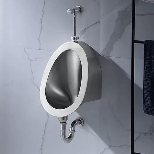 Urinals oval silver stainless - oval,