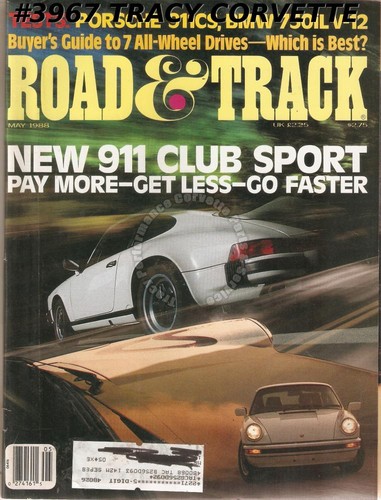 May 1988 road track - road, &
