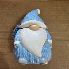 Gonk Cookie Jar Blue Ceramic