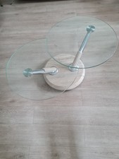 Glass & chrome rotating /