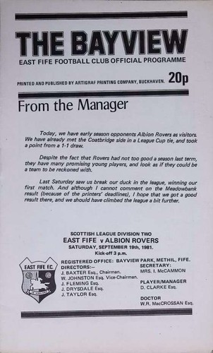 1981 east fife v alloa - east,
