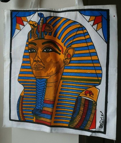 Egyptian canvas tote bag - tote, egypt
