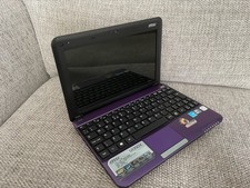 MSI U135DX MS-N014 laptop Purple + Case Windows 7 DDR3 1GB HDD 160 GB 10" WSVGA
