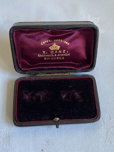 Antique cufflinks display - antique,