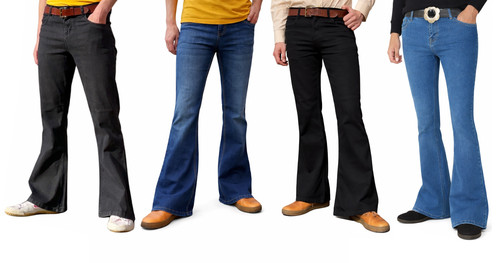 Men bell bottoms - men's, flared