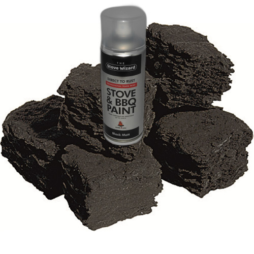 Gas fire coal - coal, spray
