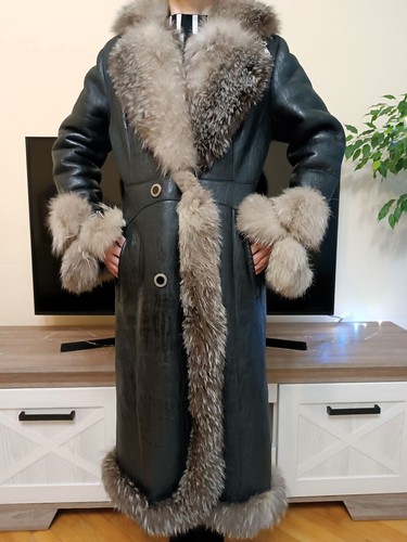 Black sheepskin penny lane - black,