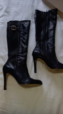 Dune Roz Elastic Back Knee High Boots. Size 38. VGC