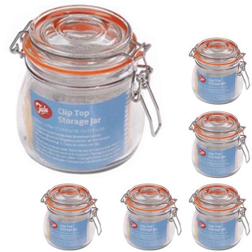 Storage jar with airtight clip - with,