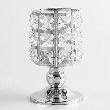 Crystal candle holder - candle,
