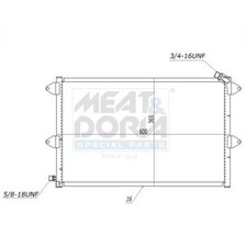 AC Condenser Fits SEAT Cordoba