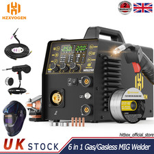 UK 6in1 MIG Welder 250Amp 240V IGBT Aluminum MIG/Lift TIG/ARC/Spot MIG/Spool Gun