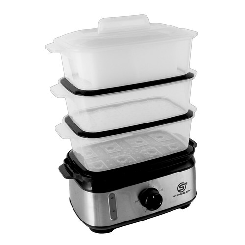 Superlex tier food steamer - superlex, 3-tier