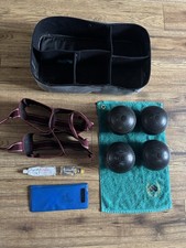 Greenmaster Pro-Line Size 4 Bowls Set - With Towel, Polish, Carrier And More.