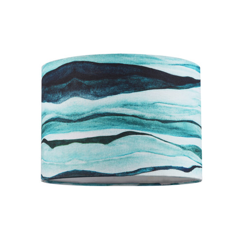 Sea waves drum lamp shade - sea, in