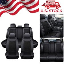 All Black PU Leather Full Set Seat Covers Padded For Benz A B C E S G Class W176