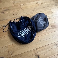 2 Shoei Motorcycle Helmet Soft Carry Bag Drawstring Grey