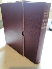 Vintage Book, Poetical Works Of Burns, Collins Soft Leather Bound Pre-owned