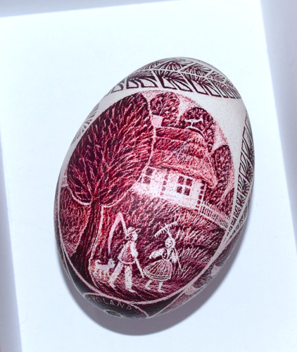 Pysanky egg genuine blown - egg,