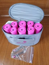 Welby Travel Heated Hair Rollers 8 Rollers - Pink - With Clips