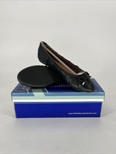 White Mountain Sakari Black Smooth Leather Shoes, Women's Size 5.5, New