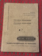Original Heidelberg Printing