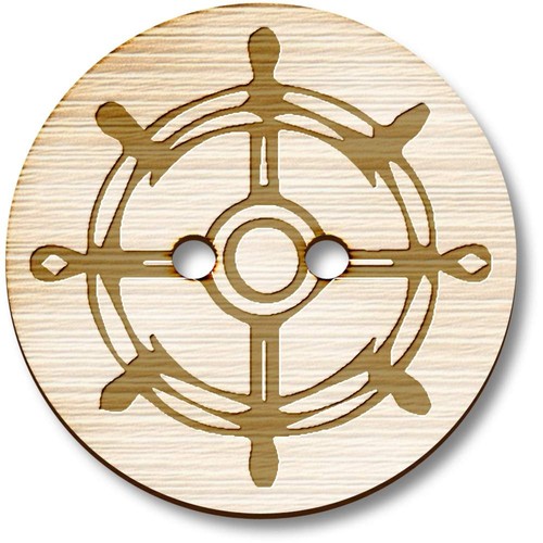Ship helm wooden sewing - wooden,