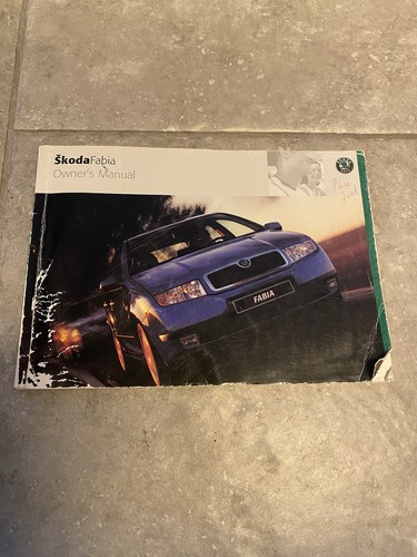 Skoda fabia owners manual - skoda,
