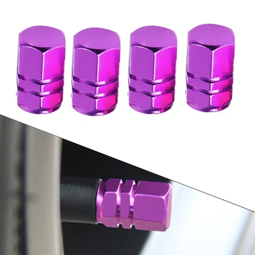 Purple aluminum car tire valve - purple,