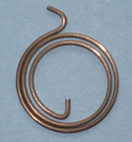 Door handle spring and - door,